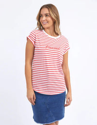 FOXWOOD_SIGNATURE STRIPE TEE _ SIGNATURE STRIPE TEE _ Ebony Boutique NZ