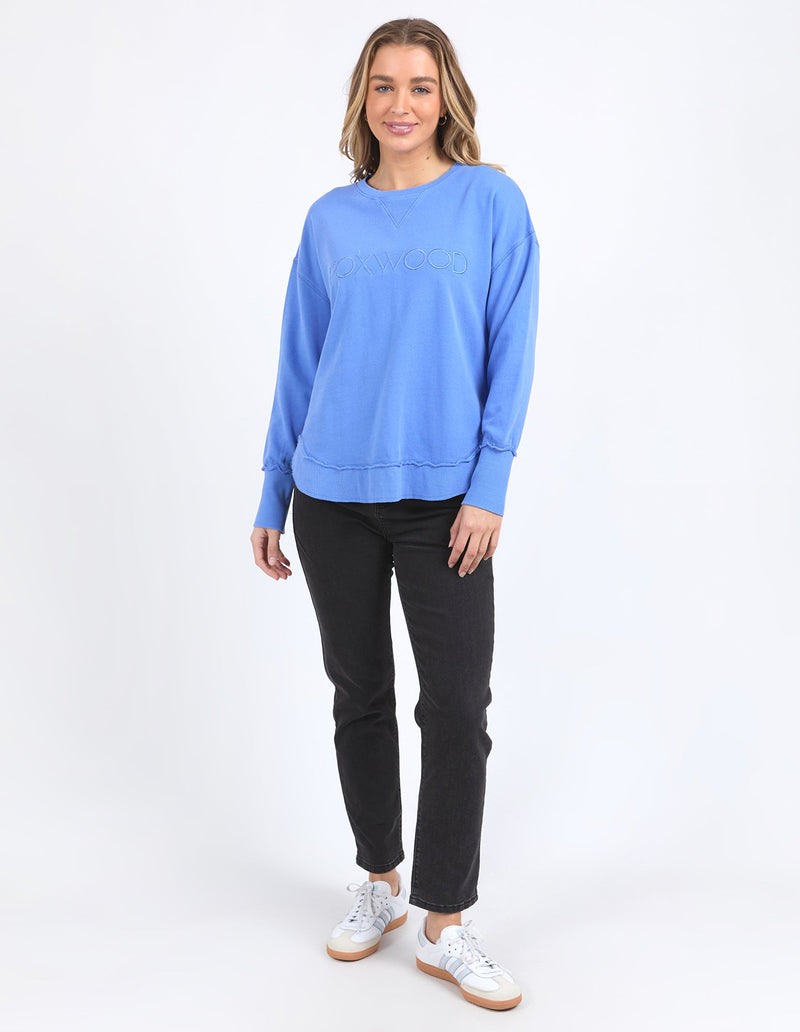 FOXWOOD_SIMPLIFIED CREW COBALT _ SIMPLIFIED CREW COBALT _ Ebony Boutique NZ