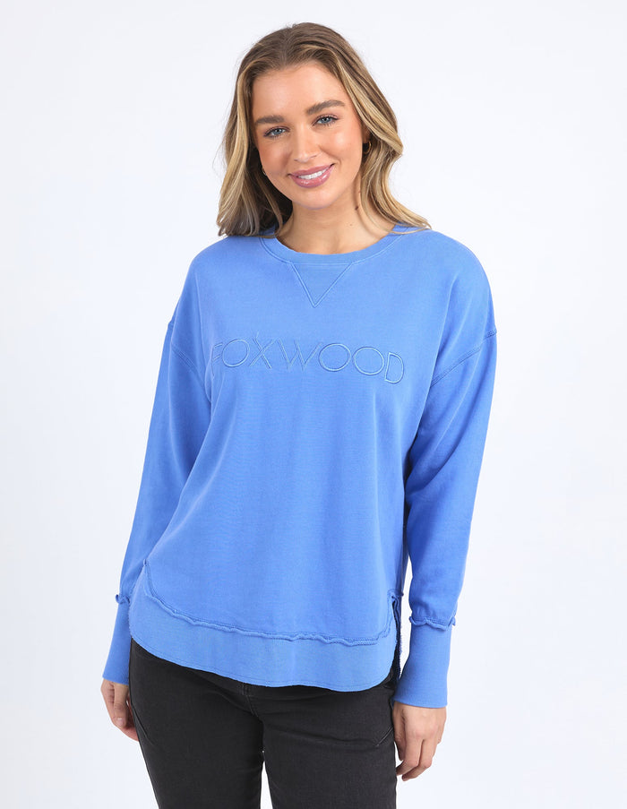 FOXWOOD_SIMPLIFIED CREW COBALT _ SIMPLIFIED CREW COBALT _ Ebony Boutique NZ