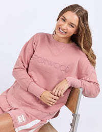 FOXWOOD_SIMPLIFIED CREW DUSKY ROSE _ SIMPLIFIED CREW DUSKY ROSE _ Ebony Boutique NZ