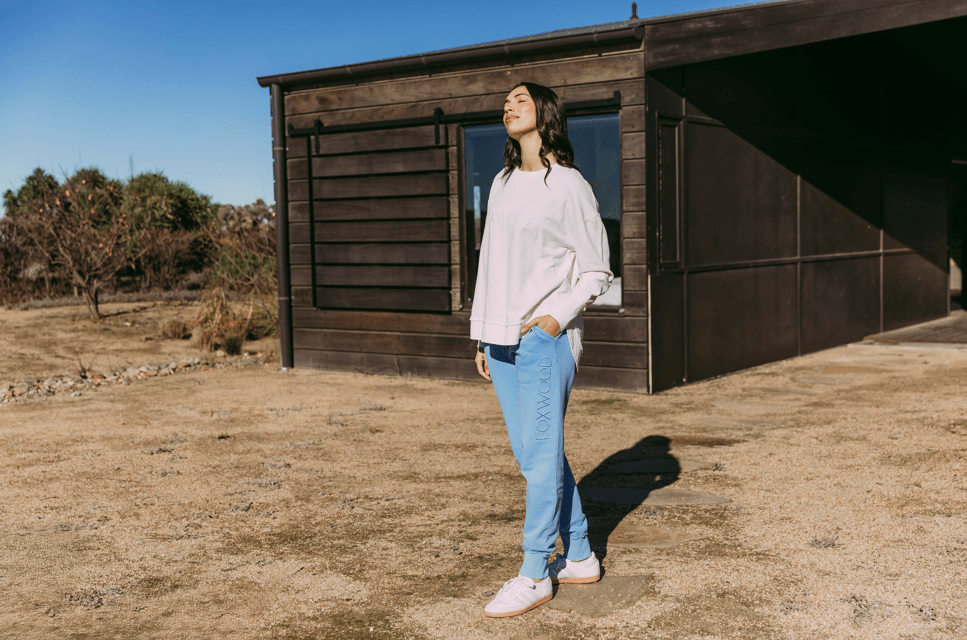 FOXWOOD_SIMPLIFIED CREW ECRU _ SIMPLIFIED CREW ECRU _ Ebony Boutique NZ