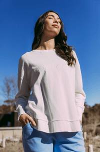 FOXWOOD_SIMPLIFIED CREW ECRU _ SIMPLIFIED CREW ECRU _ Ebony Boutique NZ