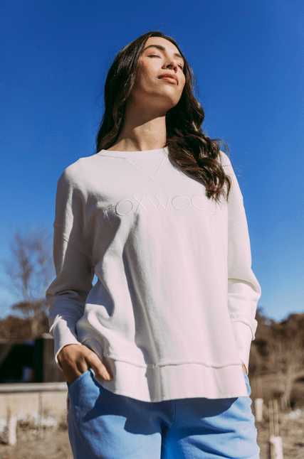 FOXWOOD_SIMPLIFIED CREW ECRU _ SIMPLIFIED CREW ECRU _ Ebony Boutique NZ