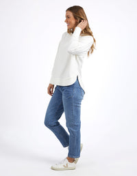 FOXWOOD_SIMPLIFIED CREW ECRU _ SIMPLIFIED CREW ECRU _ Ebony Boutique NZ