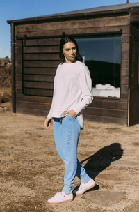 FOXWOOD_SIMPLIFIED CREW ECRU _ SIMPLIFIED CREW ECRU _ Ebony Boutique NZ