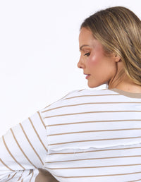 FOXWOOD_SIMPLIFIED CREW NATURAL/WHITE _ SIMPLIFIED CREW NATURAL/WHITE _ Ebony Boutique NZ