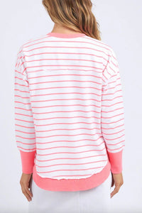 FOXWOOD_SIMPLIFIED CREW NEON PINK / WHITE _ SIMPLIFIED CREW NEON PINK / WHITE _ Ebony Boutique NZ