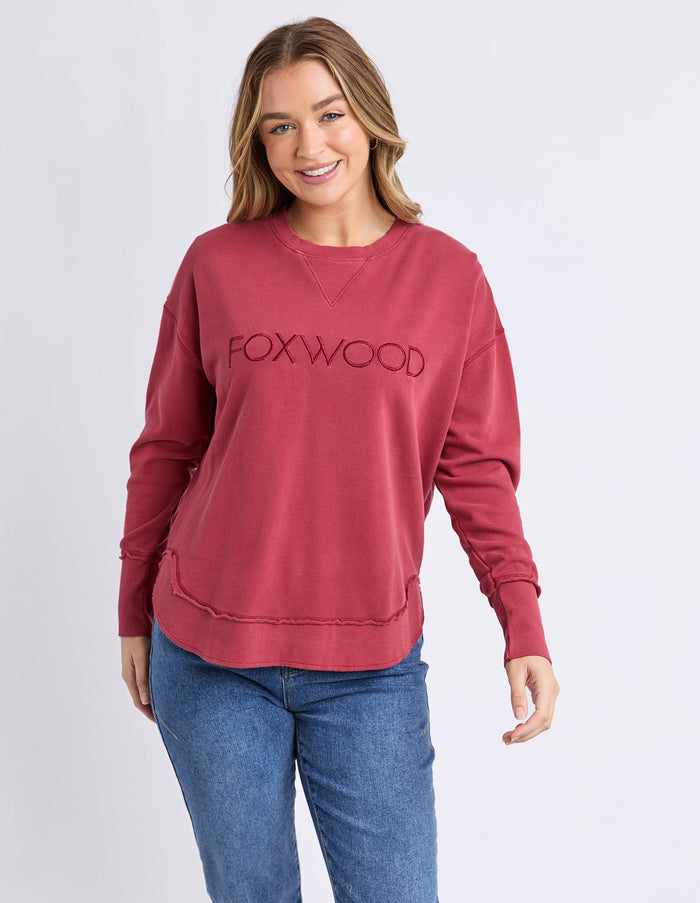 SIMPLIFIED CREW RUST_by_FOXWOOD_women's_in_New Zealand_ SIMPLIFIED CREW RUST _