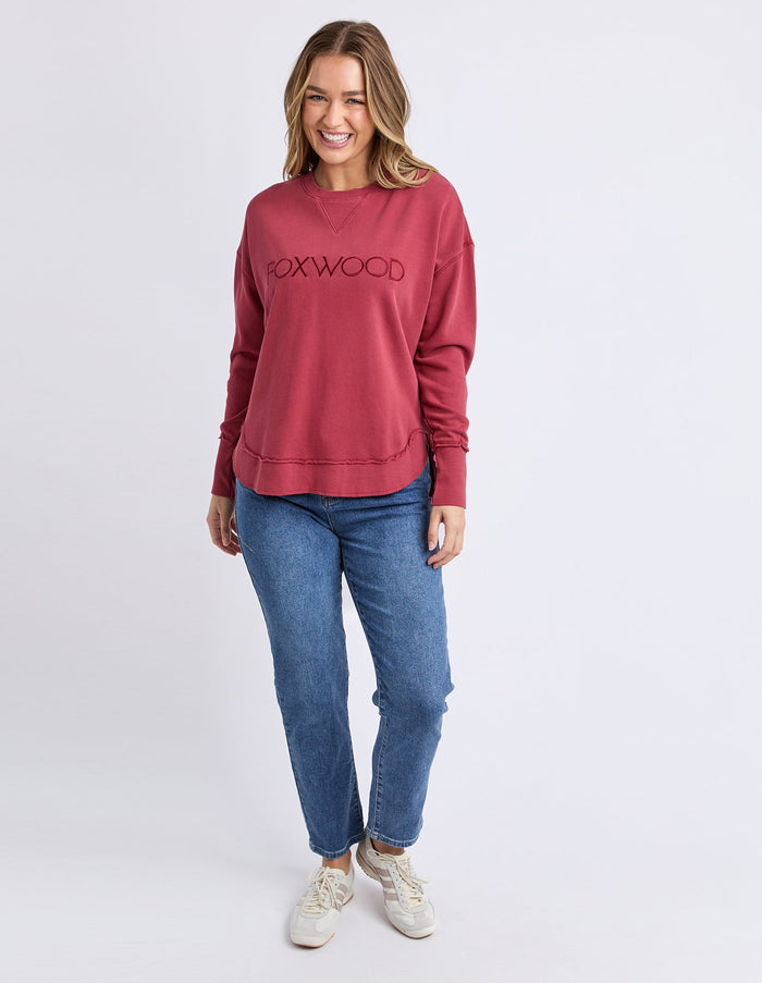 SIMPLIFIED CREW RUST_by_FOXWOOD_women's_in_New Zealand_ SIMPLIFIED CREW RUST _