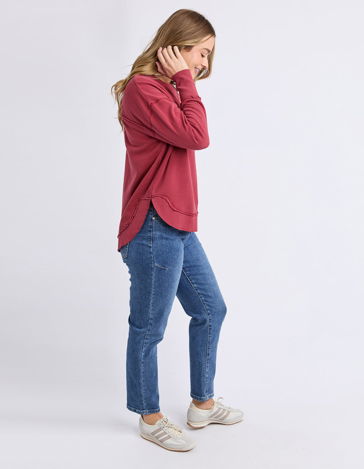 SIMPLIFIED CREW RUST_by_FOXWOOD_women's_in_New Zealand_ SIMPLIFIED CREW RUST _