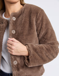 SOPHIA FUR JACKET MOCHA_by_FOXWOOD_women's_in_New Zealand_ SOPHIA FUR JACKET MOCHA _