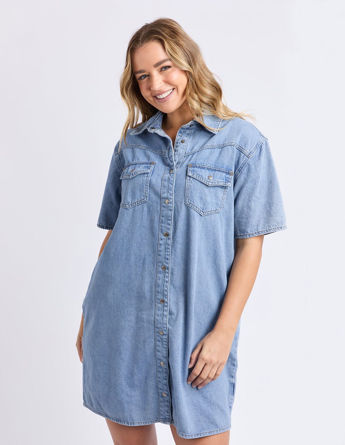 FOXWOOD_SORCHA DENIM DRESS _ SORCHA DENIM DRESS _ Ebony Boutique NZ