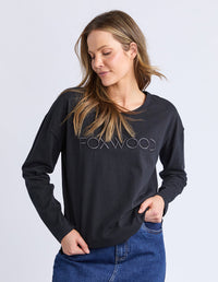 STANDARD LONG SLEEVE BLACK_by_FOXWOOD_women's_in_New Zealand_ STANDARD LONG SLEEVE BLACK _
