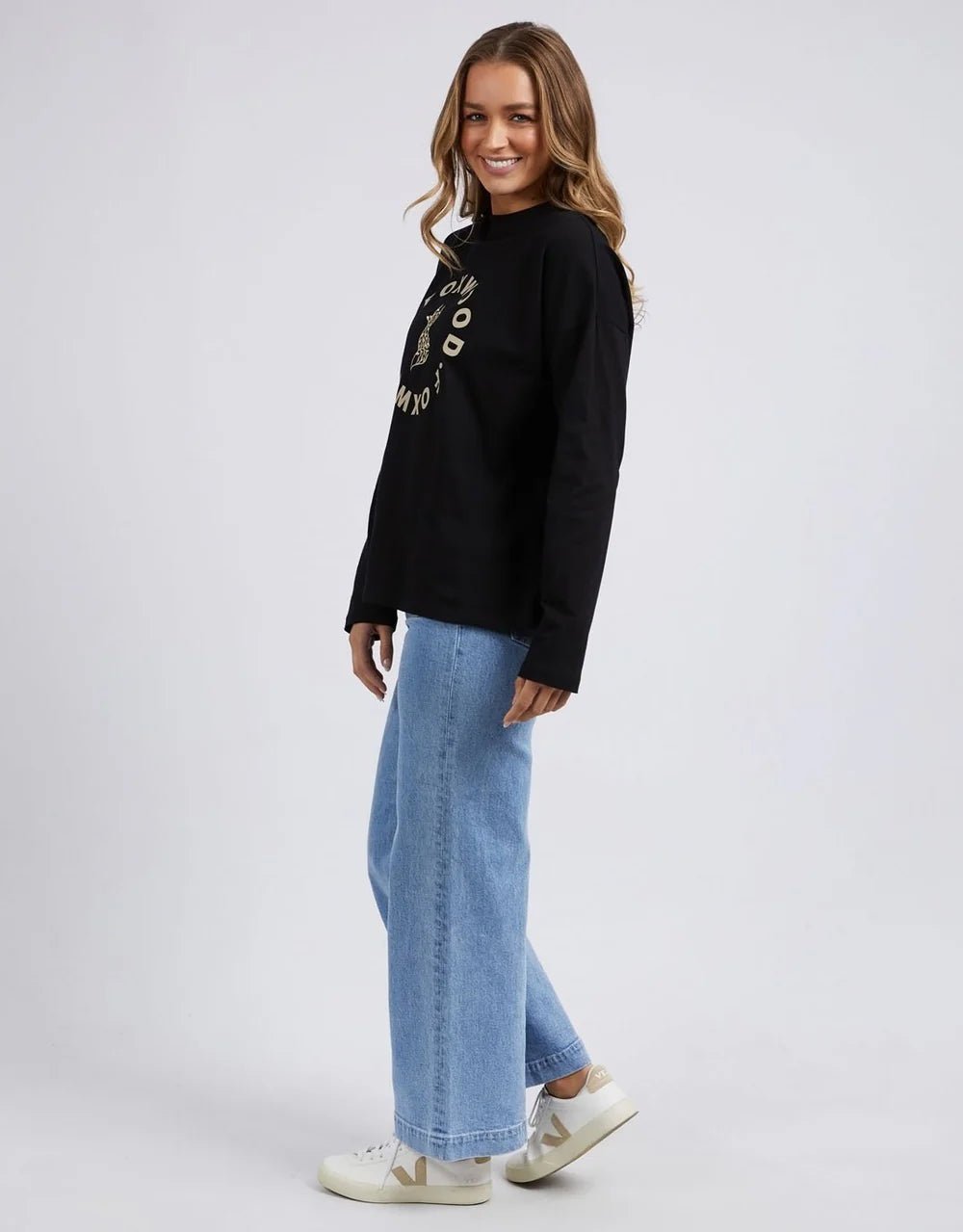 FOXWOOD_STATEMENT LONG SLEEVE TOP _ STATEMENT LONG SLEEVE TOP _ Ebony Boutique NZ