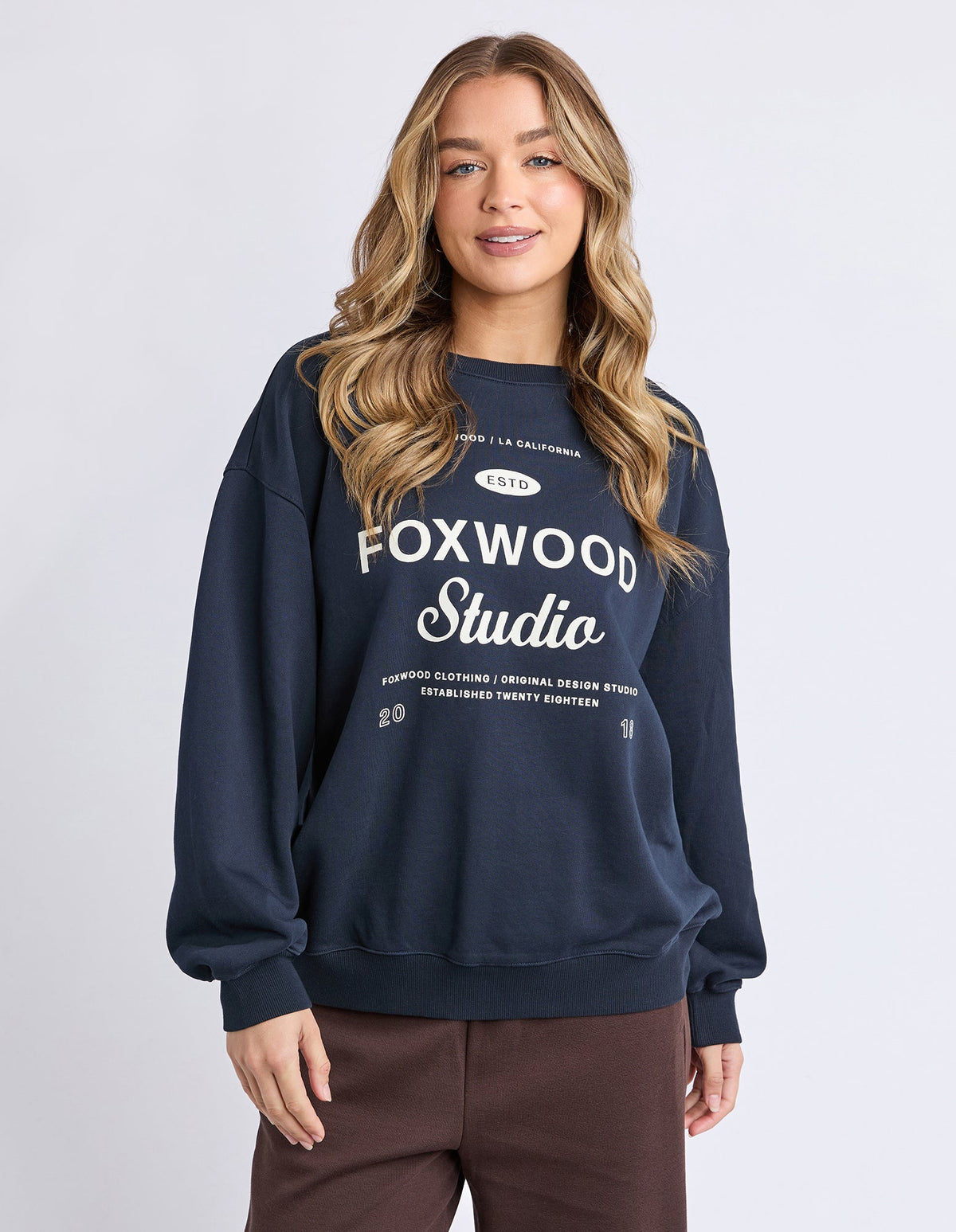 STUDIO CREW NAVY_by_FOXWOOD_women's_in_New Zealand_ STUDIO CREW NAVY _