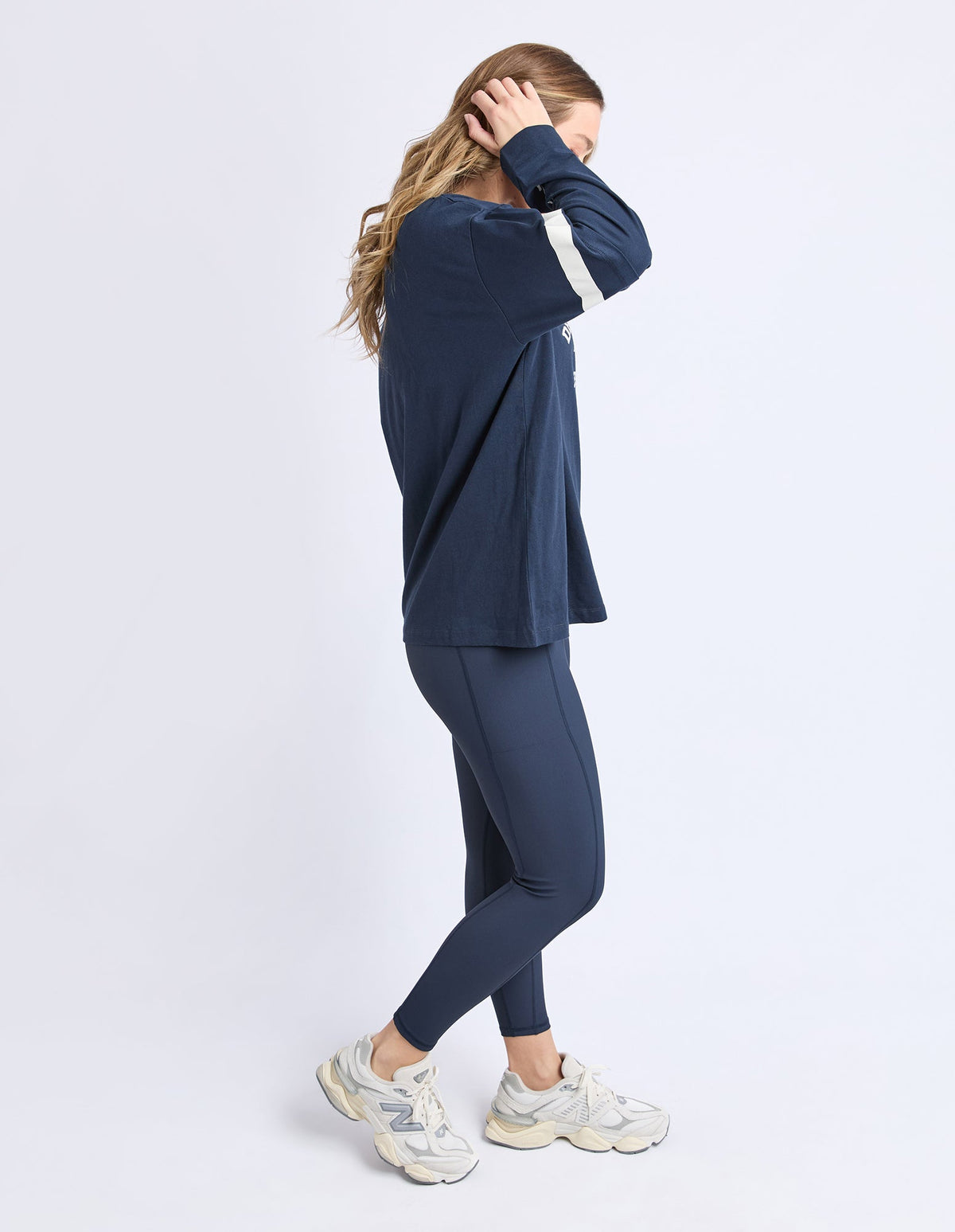 STUDIO TWIN TEE NAVY_by_FOXWOOD_women's_in_New Zealand_ STUDIO TWIN TEE NAVY _