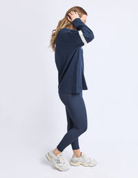 STUDIO TWIN TEE NAVY_by_FOXWOOD_women's_in_New Zealand_ STUDIO TWIN TEE NAVY _