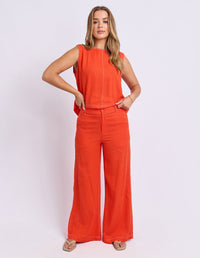 VENTO PANT GRENADINE_by_FOXWOOD_women's_in_New Zealand_ MODEL _