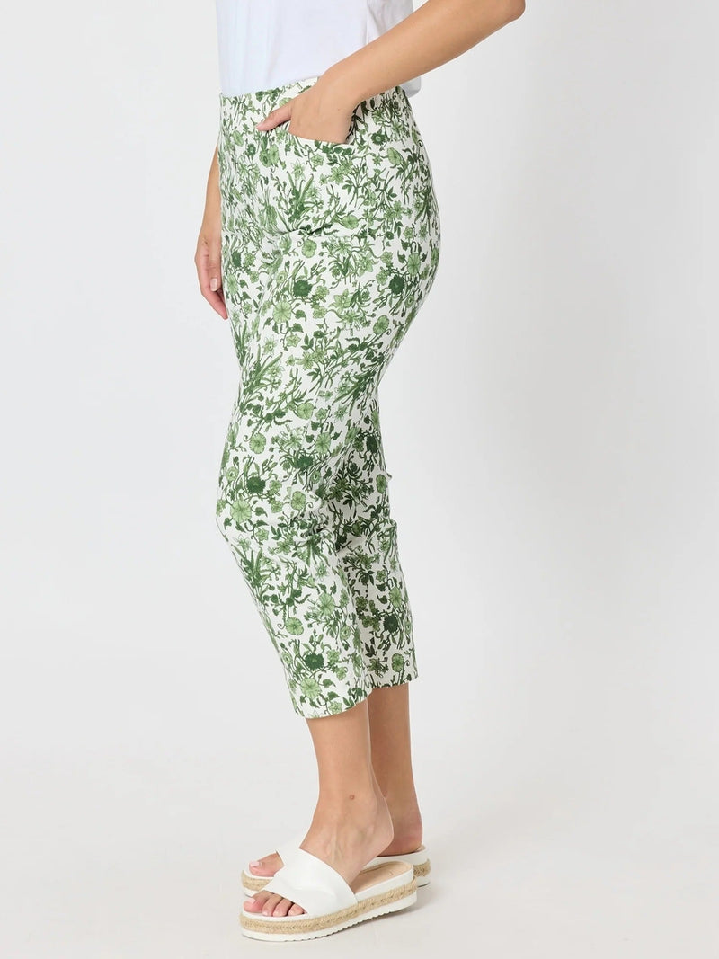 GORDON SMITH_ALEXANDRIA PANT BASIL / WHITE _ ALEXANDRIA PANT BASIL / WHITE _ Ebony Boutique NZ