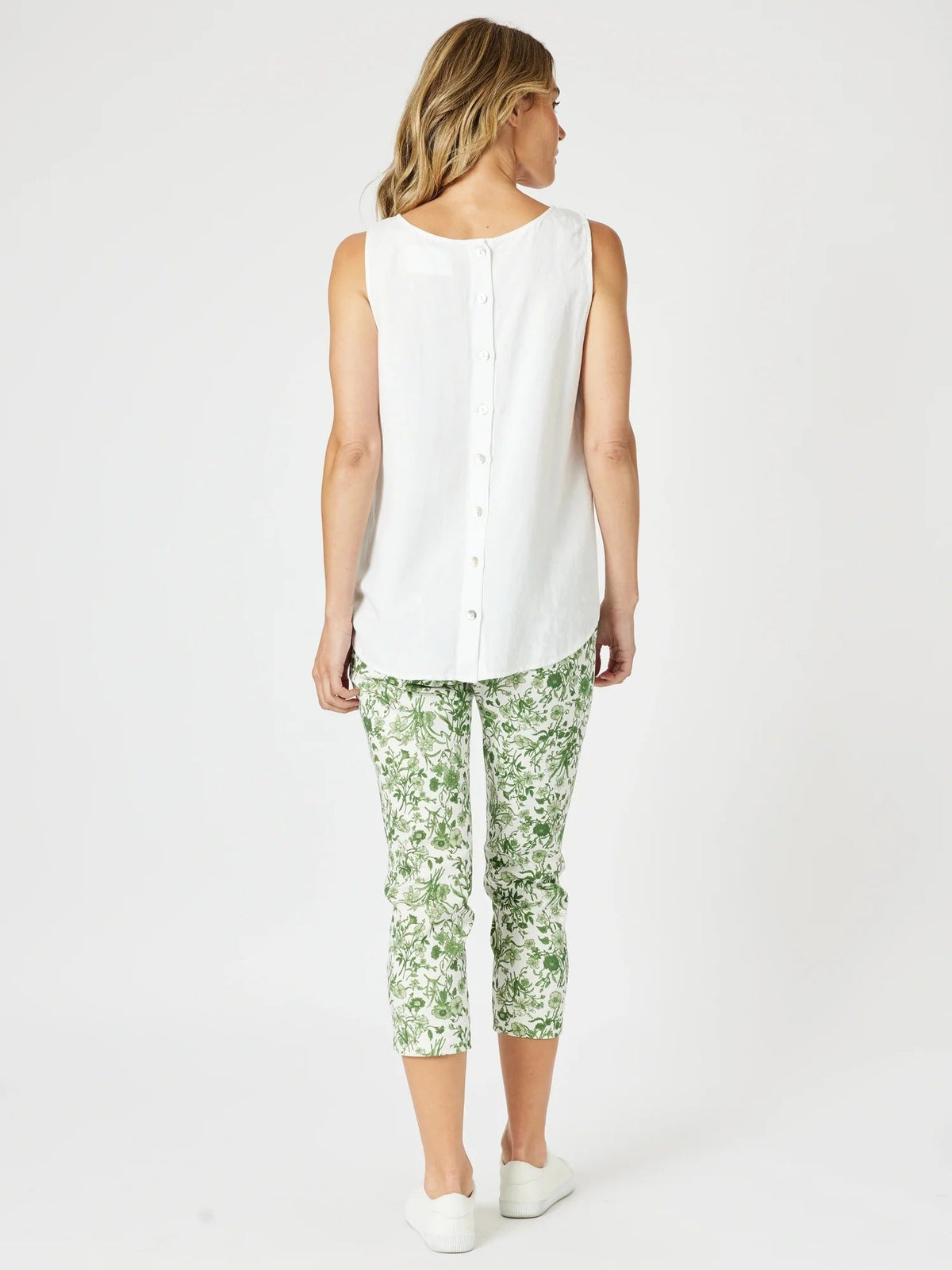 GORDON SMITH_ALEXANDRIA PANT BASIL / WHITE _ ALEXANDRIA PANT BASIL / WHITE _ Ebony Boutique NZ