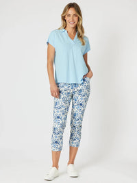 GORDON SMITH_ALEXANDRIA PANT BLUE/WHITE _ ALEXANDRIA PANT BLUE/WHITE _ Ebony Boutique NZ
