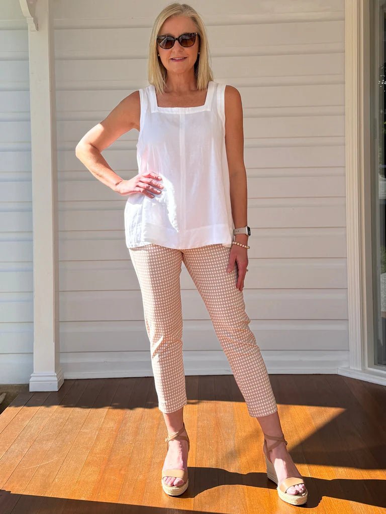 GORDON SMITH_ALEXIS PANT NATURAL _ ALEXIS PANT NATURAL _ Ebony Boutique NZ