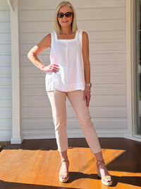 GORDON SMITH_ALEXIS PANT NATURAL _ ALEXIS PANT NATURAL _ Ebony Boutique NZ