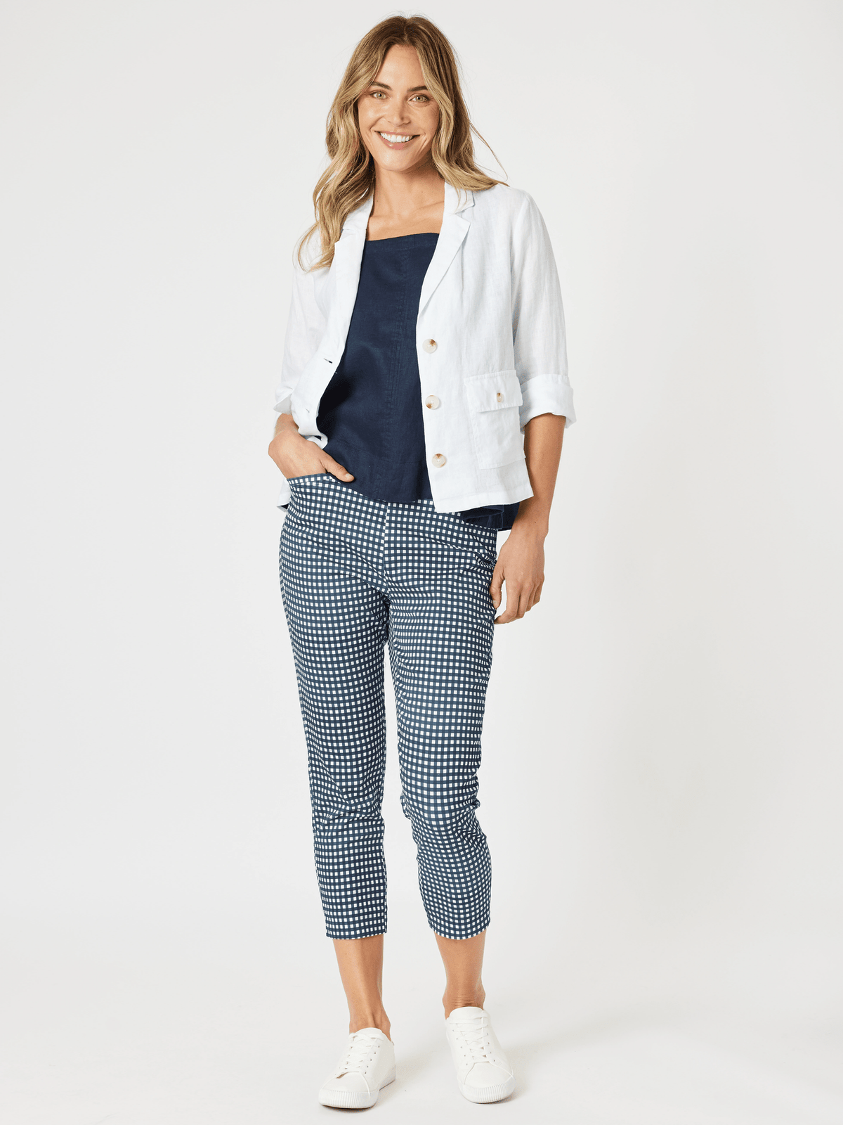 GORDON SMITH_ALEXIS PANT NAVY _ ALEXIS PANT NAVY _ Ebony Boutique NZ