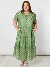 GORDON SMITH_BASIL SPOT DRESS _ BASIL SPOT DRESS _ Ebony Boutique NZ