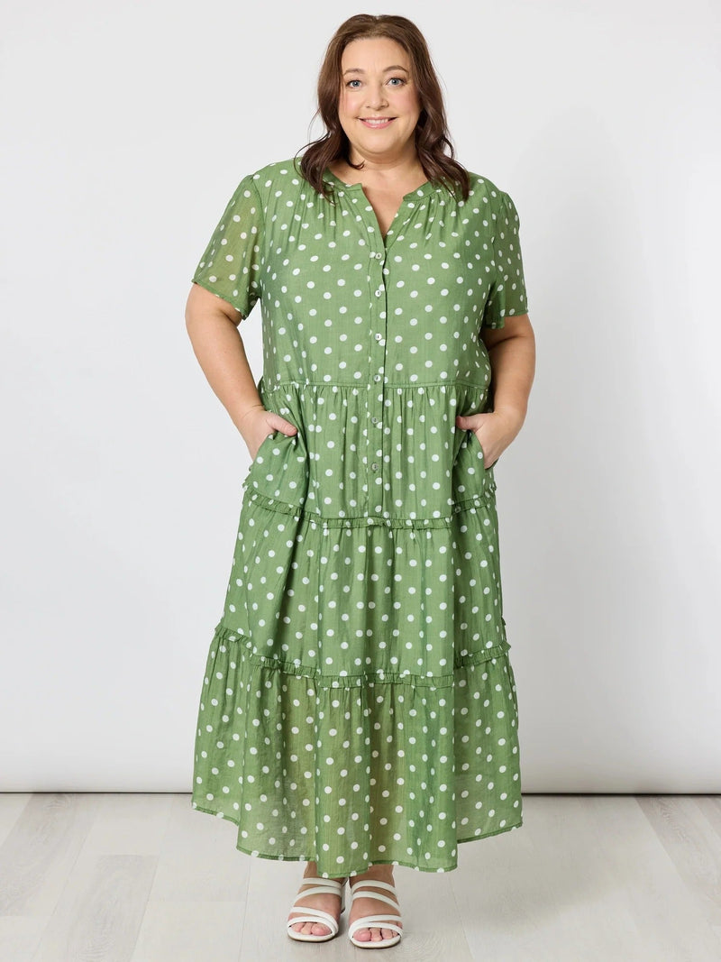 GORDON SMITH_BASIL SPOT DRESS _ BASIL SPOT DRESS _ Ebony Boutique NZ