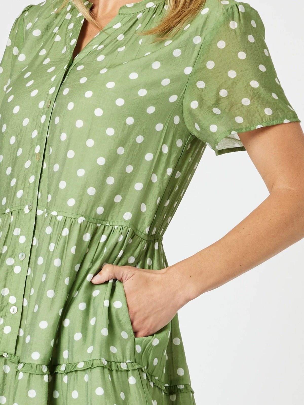 GORDON SMITH_BASIL SPOT DRESS _ BASIL SPOT DRESS _ Ebony Boutique NZ