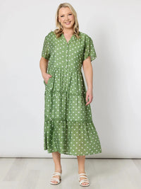 GORDON SMITH_BASIL SPOT DRESS _ BASIL SPOT DRESS _ Ebony Boutique NZ
