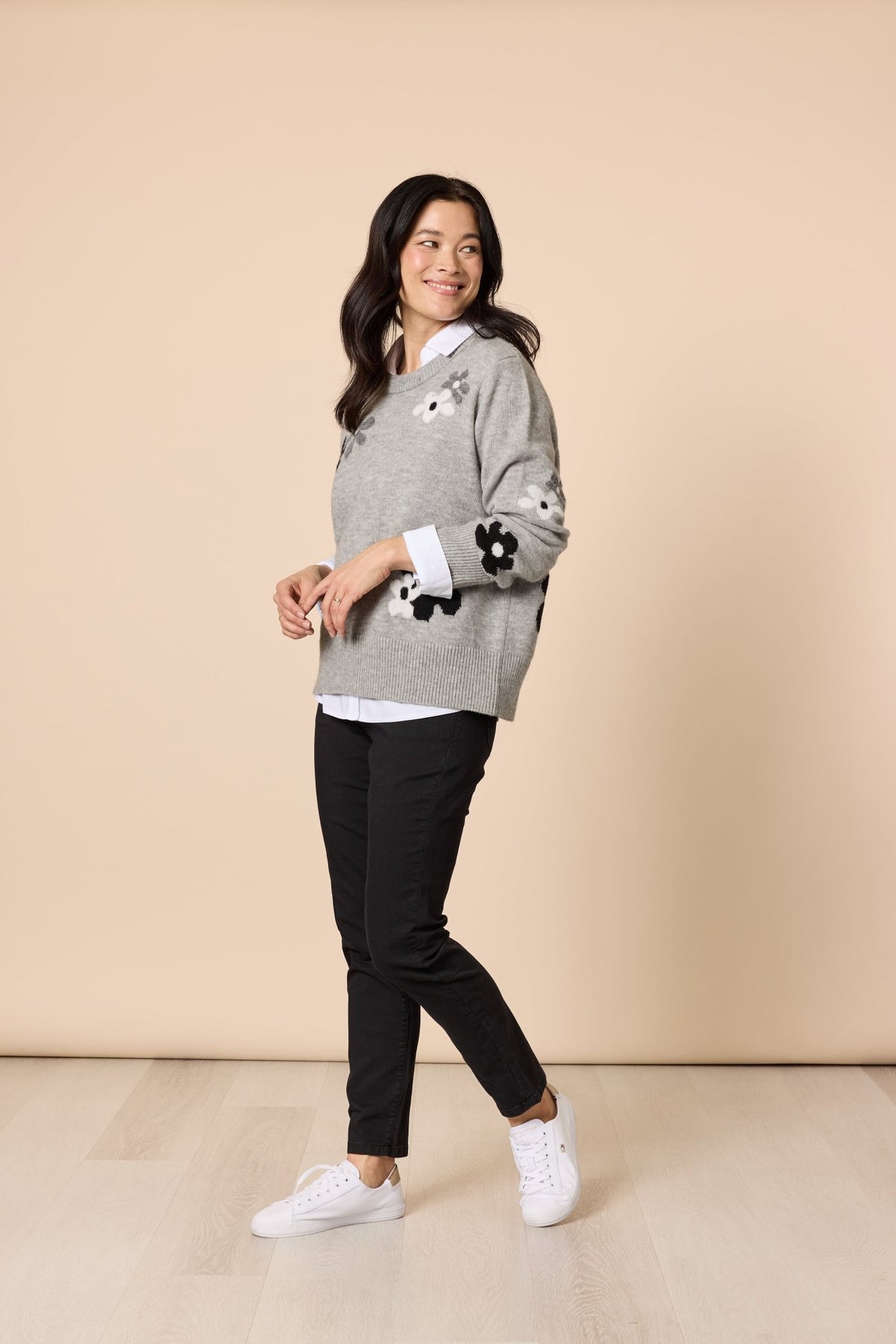 CHELSEA FLOWER KNIT_by_GORDON SMITH_women's_in_New Zealand_ CHELSEA FLOWER KNIT _