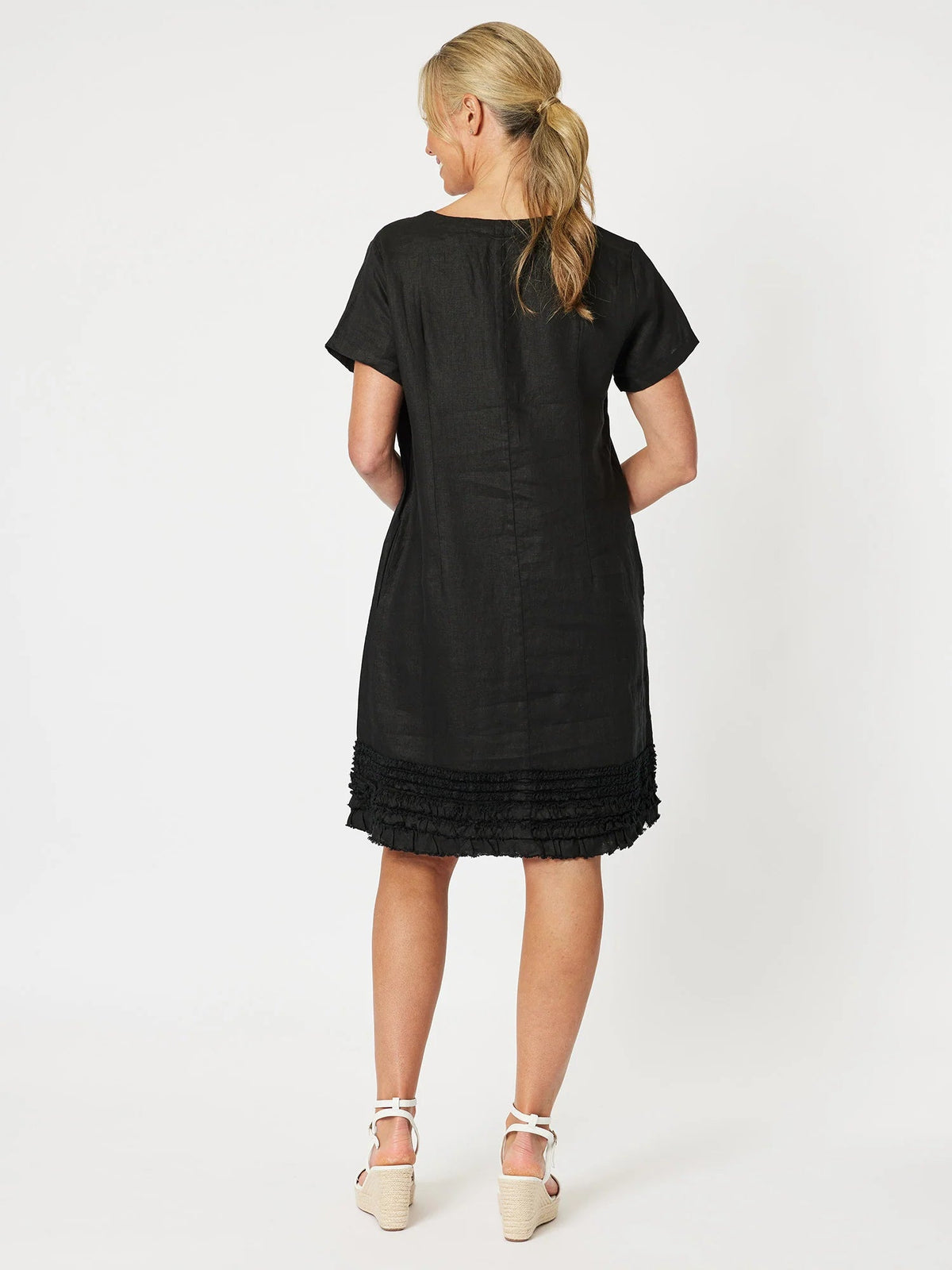 GORDON SMITH_CHIC SHIFT DRESS BLACK _ CHIC SHIFT DRESS BLACK _ Ebony Boutique NZ