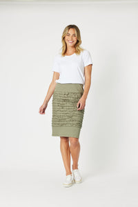 GORDON SMITH_COTTON TWILL SKIRT _ COTTON TWILL SKIRT _ Ebony Boutique NZ