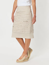 GORDON SMITH_COTTON TWILL SKIRT _ COTTON TWILL SKIRT _ Ebony Boutique NZ