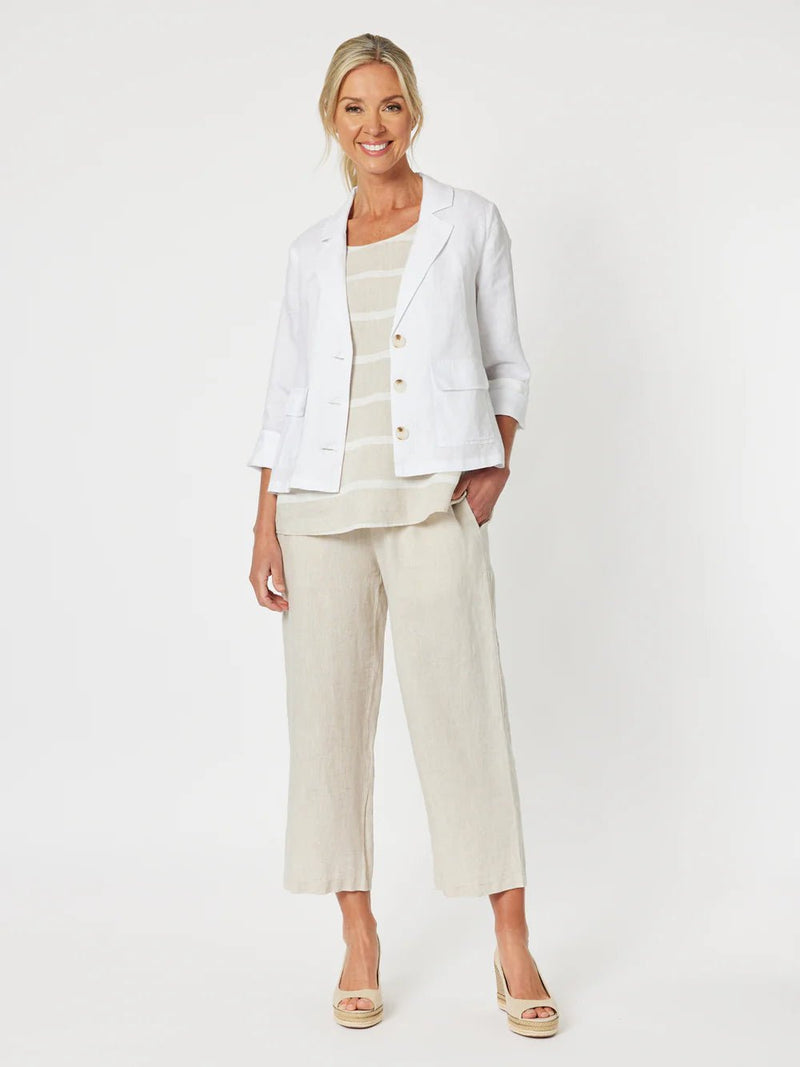 GORDON SMITH_DANIELLE LINEN JACKET _ DANIELLE LINEN JACKET _ Ebony Boutique NZ