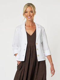 GORDON SMITH_DANIELLE LINEN JACKET _ DANIELLE LINEN JACKET _ Ebony Boutique NZ