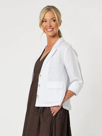 GORDON SMITH_DANIELLE LINEN JACKET _ DANIELLE LINEN JACKET _ Ebony Boutique NZ