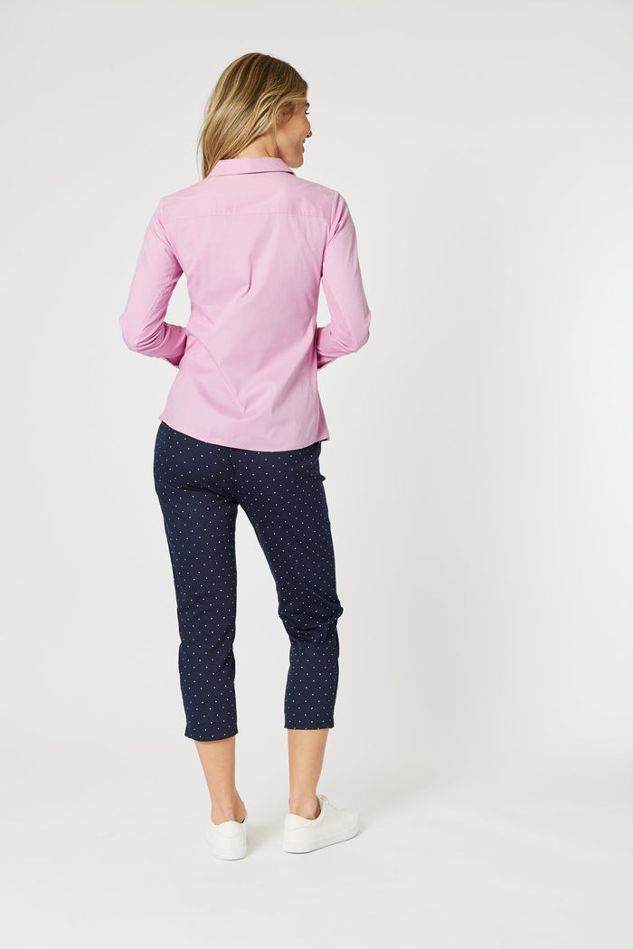 GORDON SMITH_EMMA RIB SHIRT ORCHID _ EMMA RIB SHIRT ORCHID _ Ebony Boutique NZ