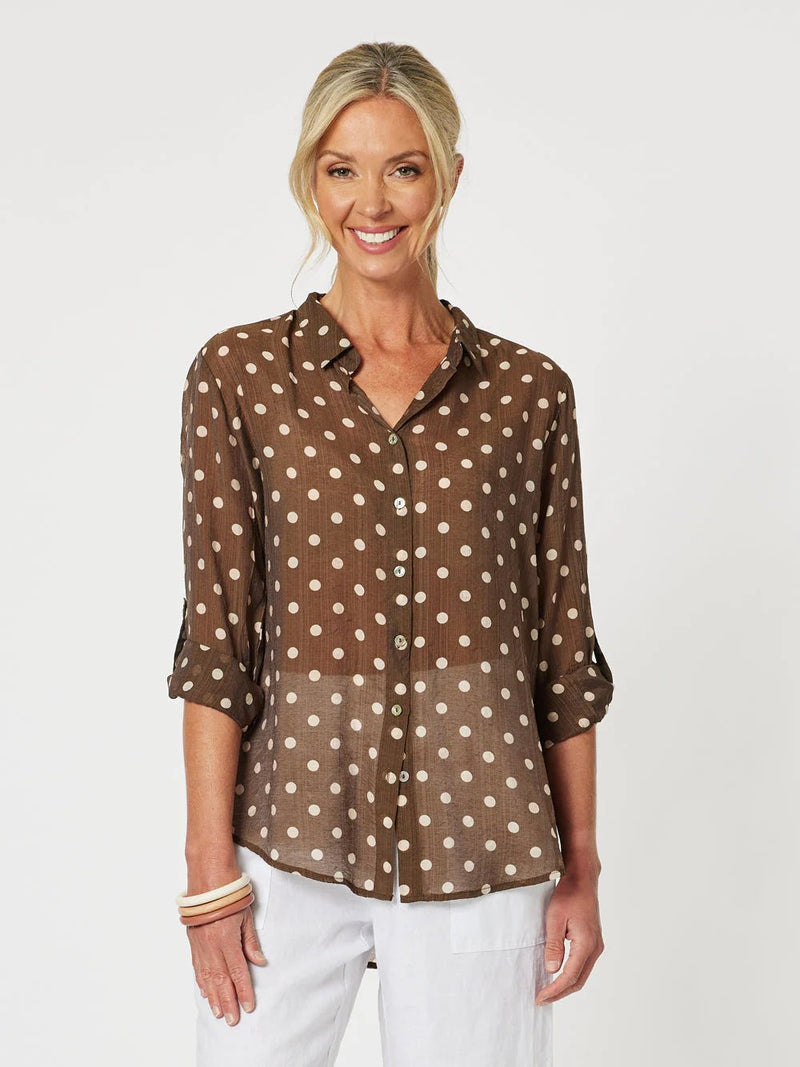 GORDON SMITH_FRENCH VANILLA SHIRT _ FRENCH VANILLA SHIRT _ Ebony Boutique NZ