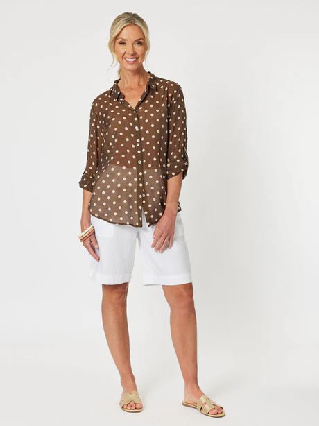 GORDON SMITH_FRENCH VANILLA SHIRT _ FRENCH VANILLA SHIRT _ Ebony Boutique NZ