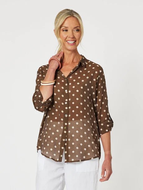 GORDON SMITH_FRENCH VANILLA SHIRT _ FRENCH VANILLA SHIRT _ Ebony Boutique NZ