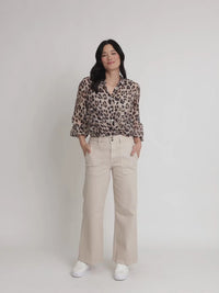 HUDSON JEAN NATURAL_by_GORDON SMITH_women's_in_New Zealand_ Gordon Smith Hudson Jean Natural women’s jeans interior waistband and double button zip closure detail designed for secure comfortable wear _