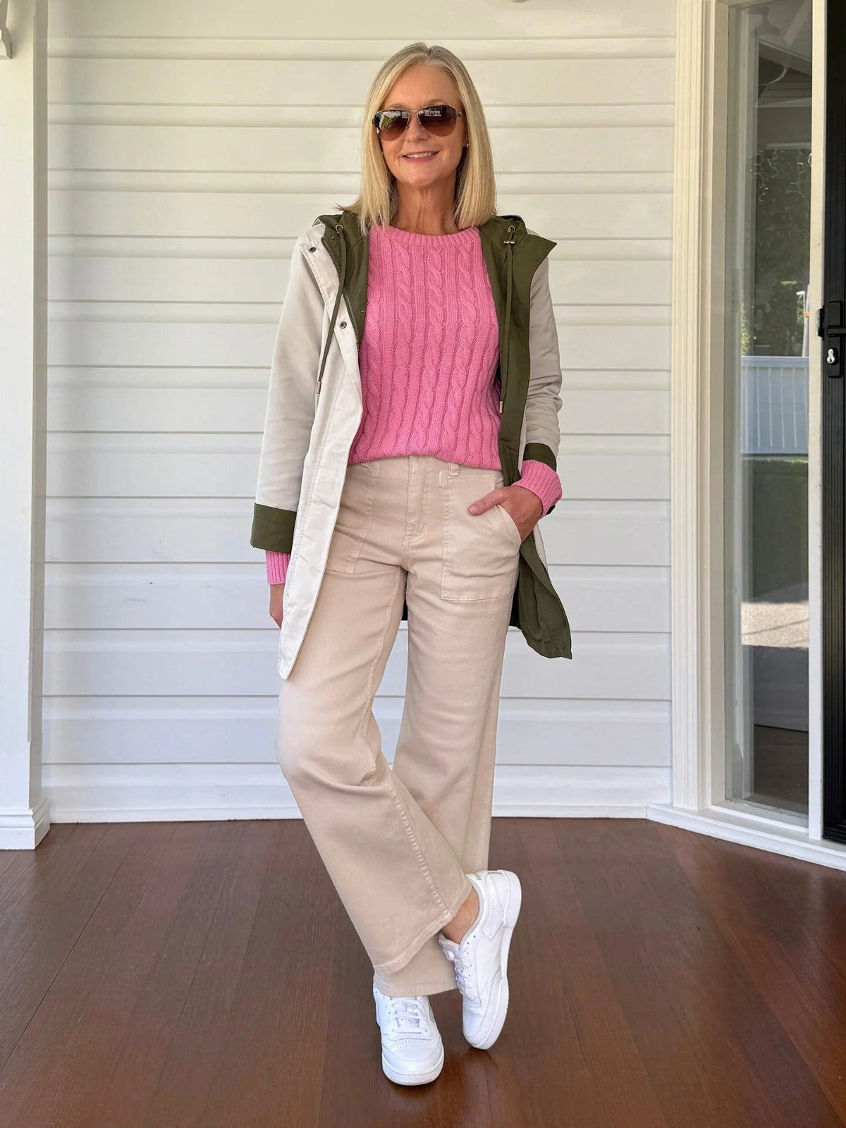 HUDSON JEAN NATURAL_by_GORDON SMITH_women's_in_New Zealand_ Gordon Smith Hudson Jean Natural women’s wide leg jeans New Zealand high rise stretch denim pants ideal for everyday wear travel with functional pockets and modern relaxed fit _