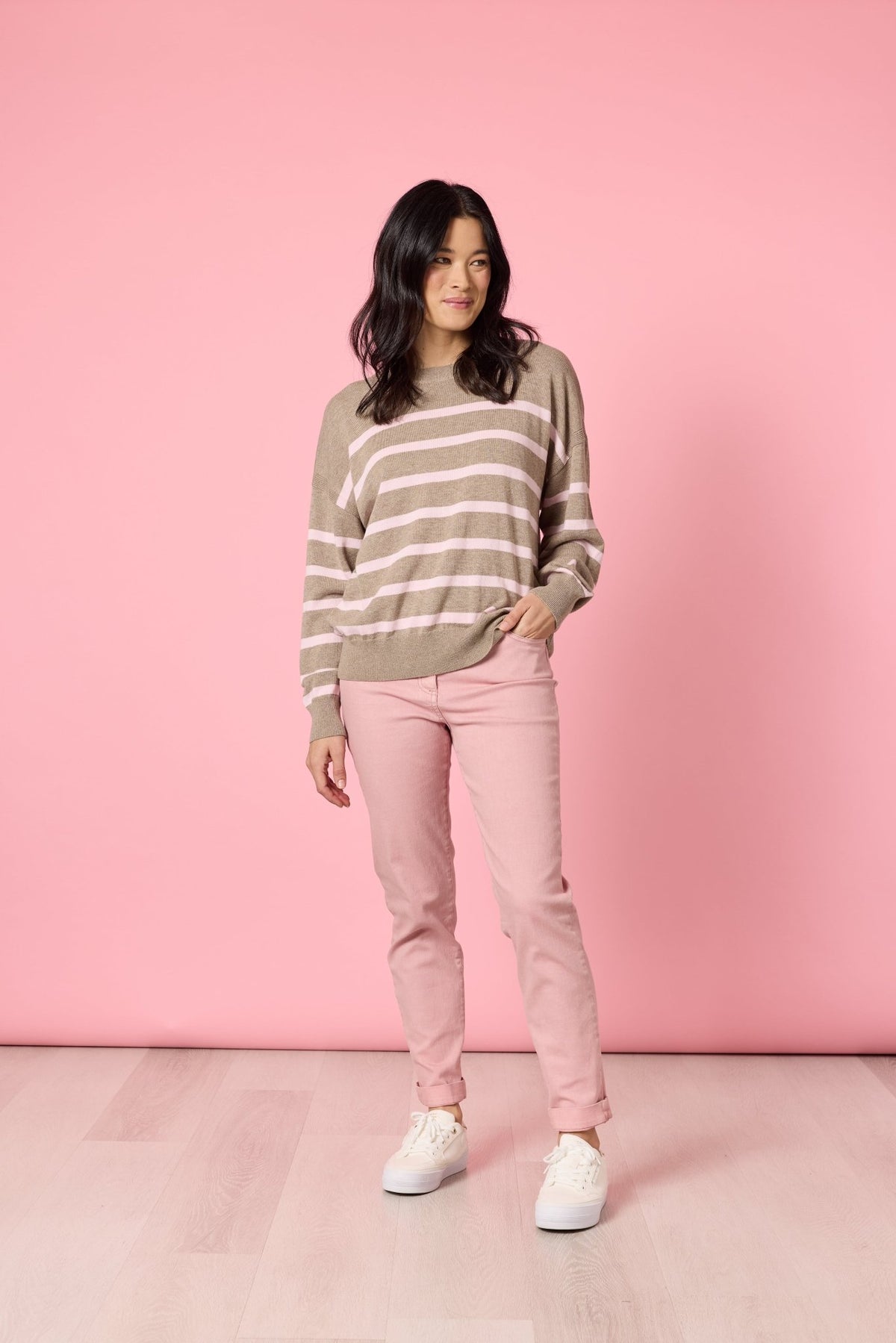 IDAHO STRIPE KNIT_by_GORDON SMITH_women's_in_New Zealand_ IDAHO STRIPE KNIT _