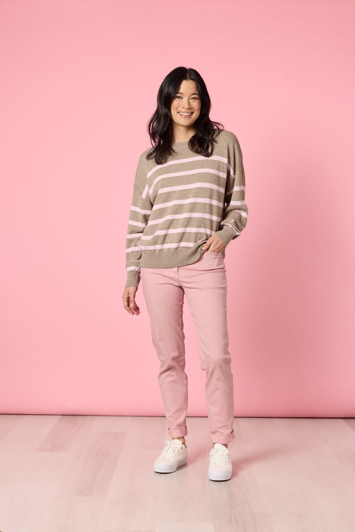 IDAHO STRIPE KNIT_by_GORDON SMITH_women's_in_New Zealand_ IDAHO STRIPE KNIT _