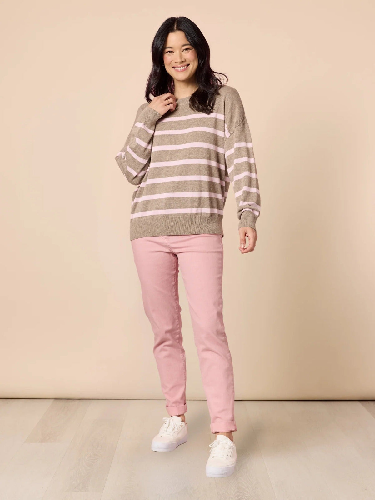IDAHO STRIPE KNIT_by_GORDON SMITH_women's_in_New Zealand_ IDAHO STRIPE KNIT _