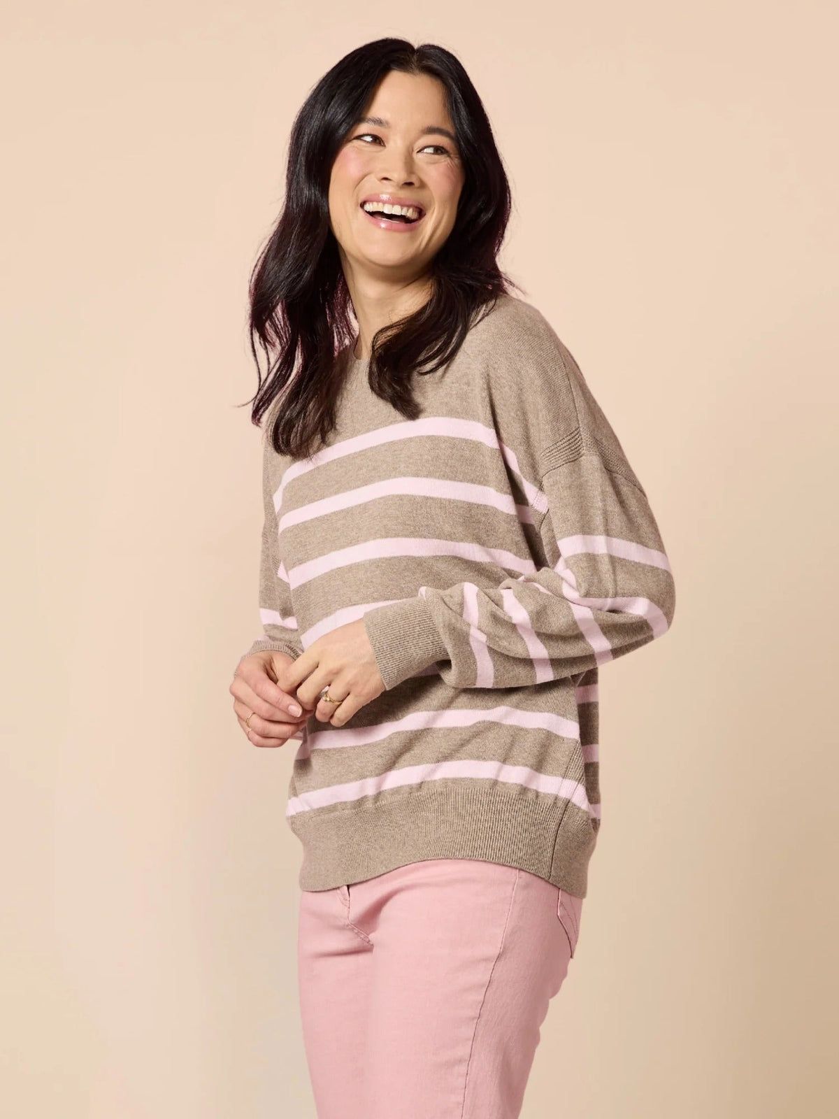 IDAHO STRIPE KNIT_by_GORDON SMITH_women's_in_New Zealand_ IDAHO STRIPE KNIT _