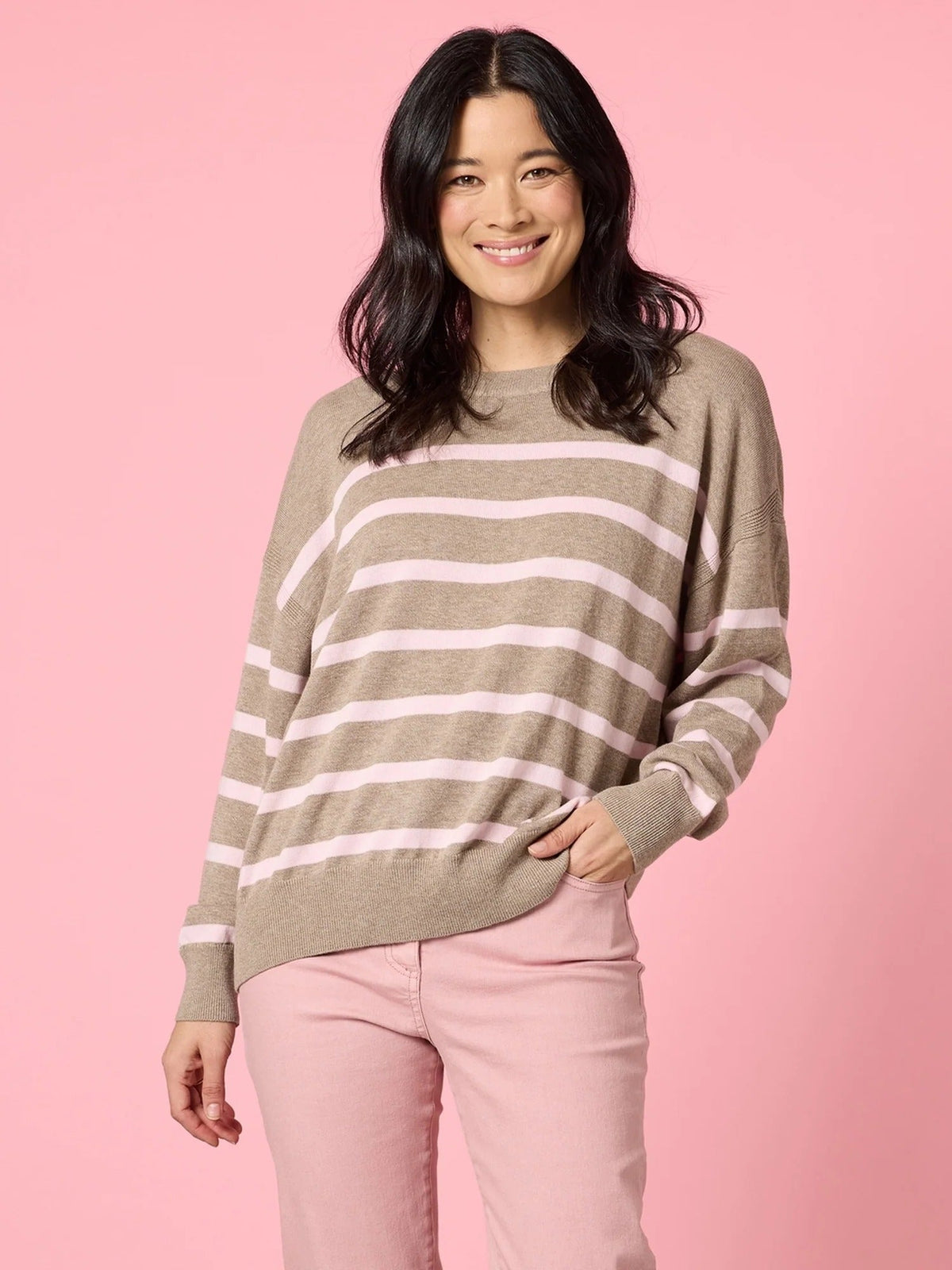 IDAHO STRIPE KNIT_by_GORDON SMITH_women's_in_New Zealand_ IDAHO STRIPE KNIT _